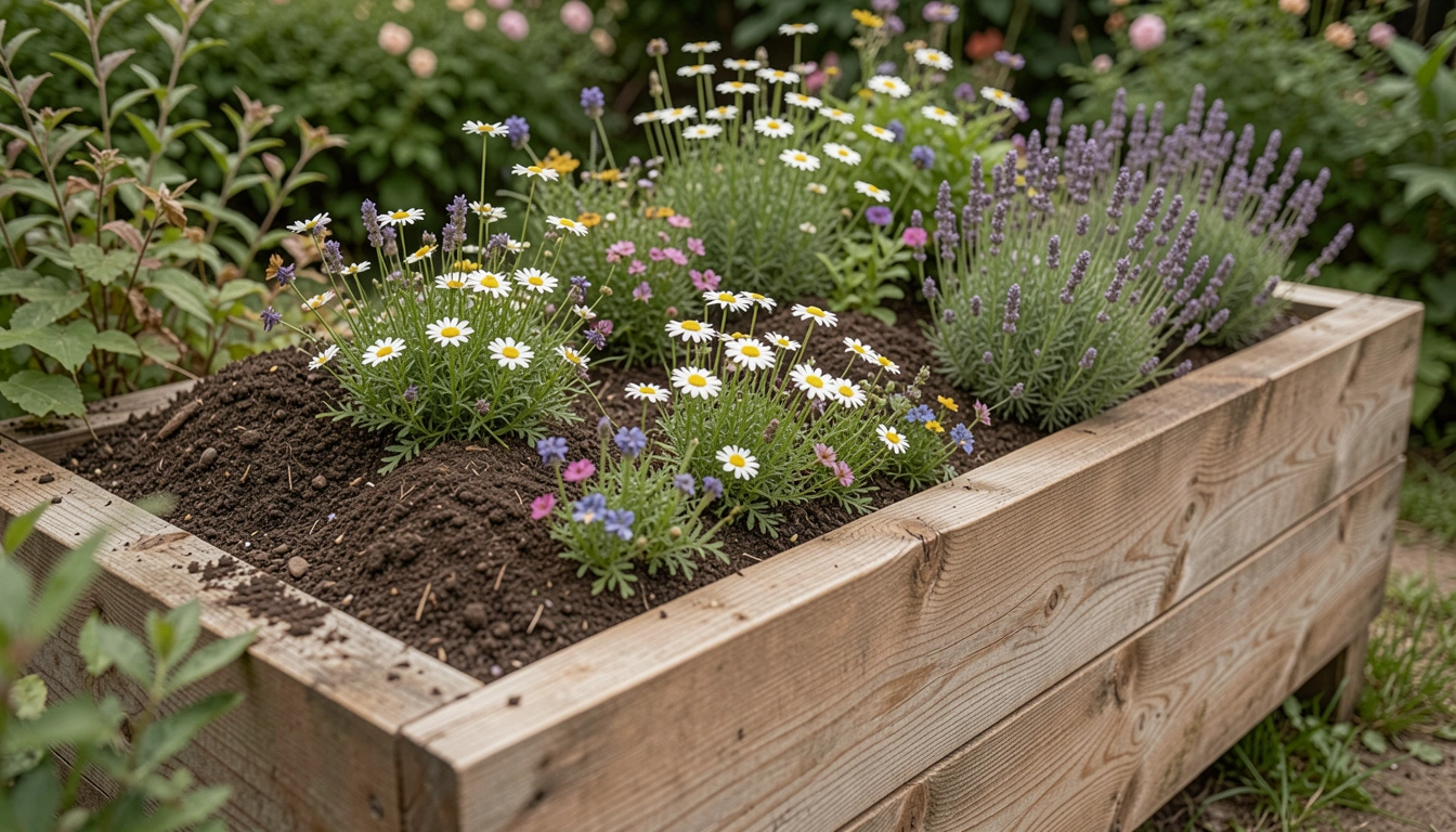 15 Rustic Garden Flower Wood Bed Ideas For A Natural Look