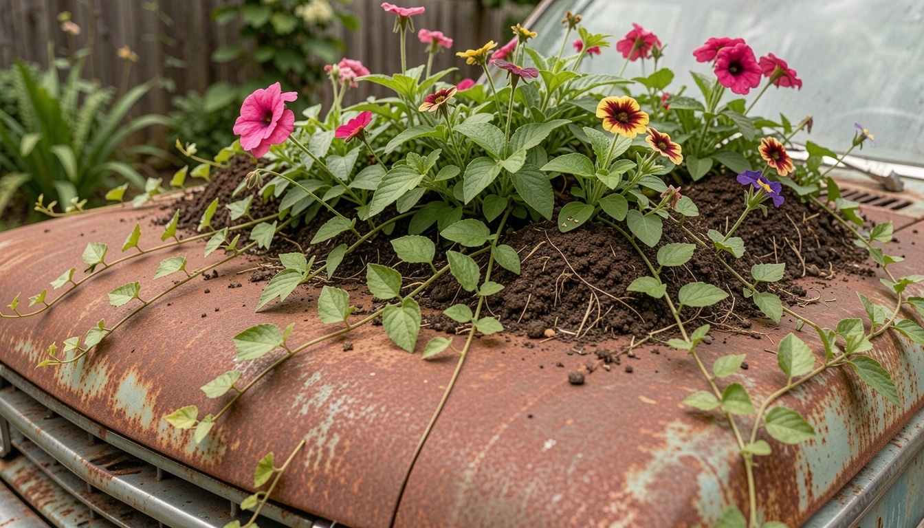 21 Creative Old Car Flower Bed Garden Ideas That Stand Out