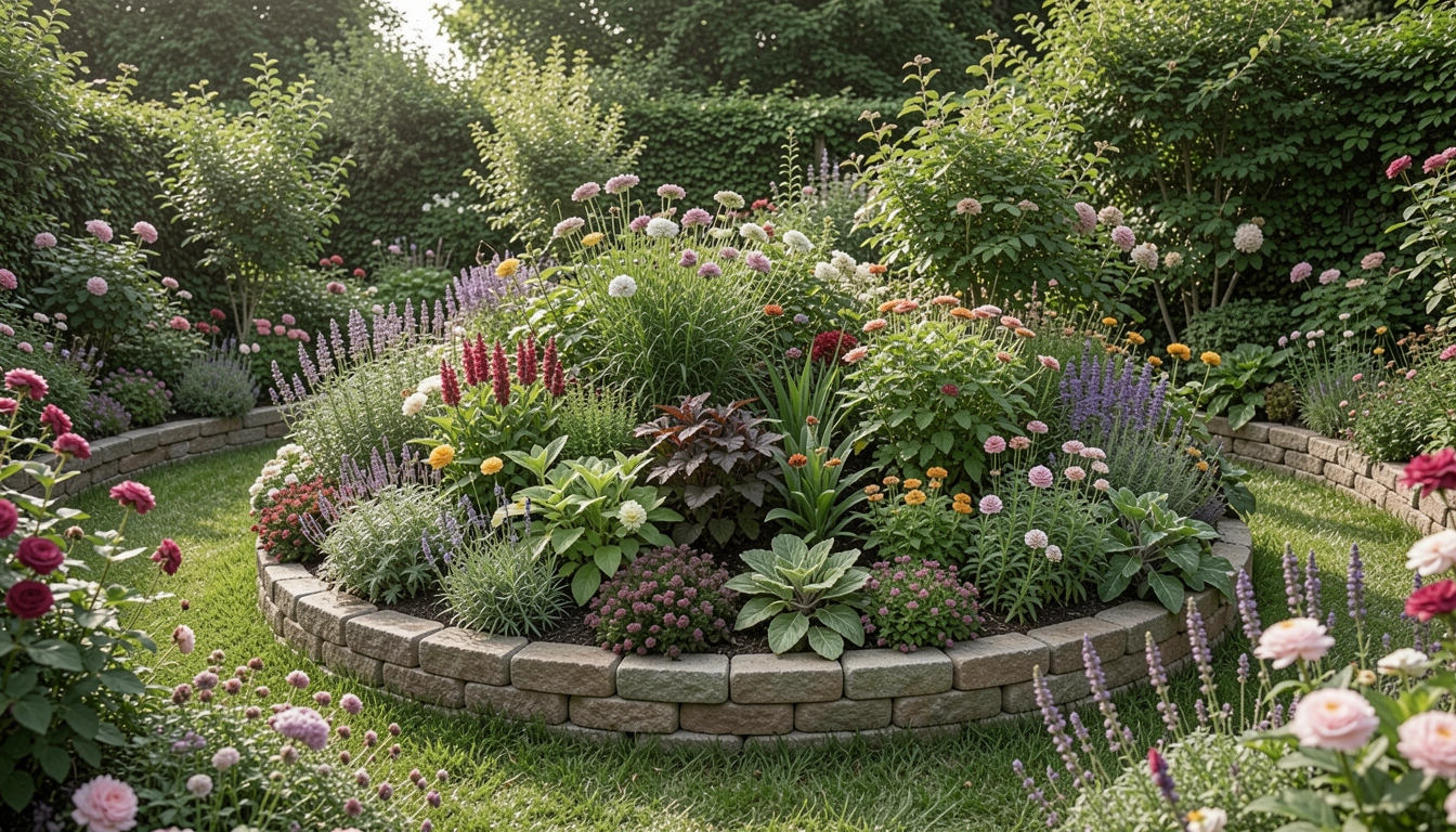 How To Design Circular Bed In Flower Garden