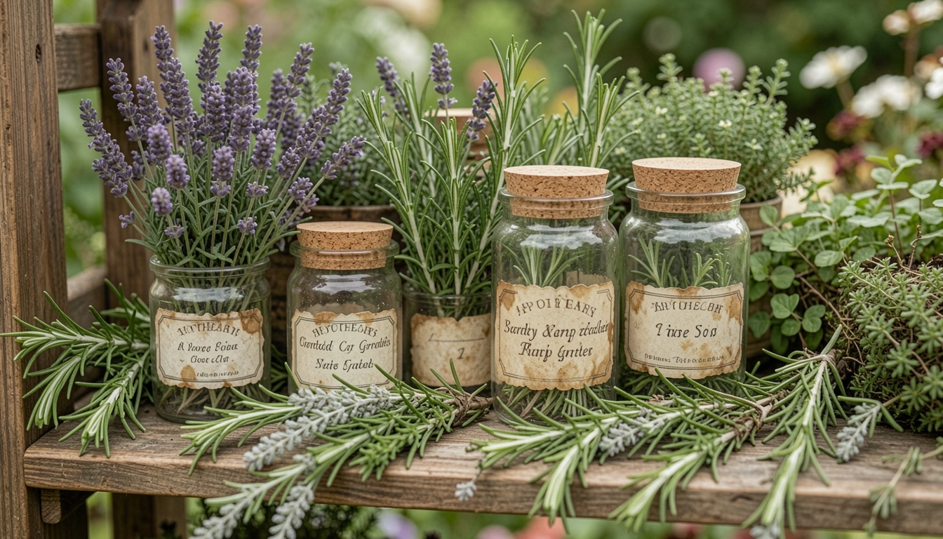 10 Vintage Apothecary Herb Garden Display Ideas With Charm