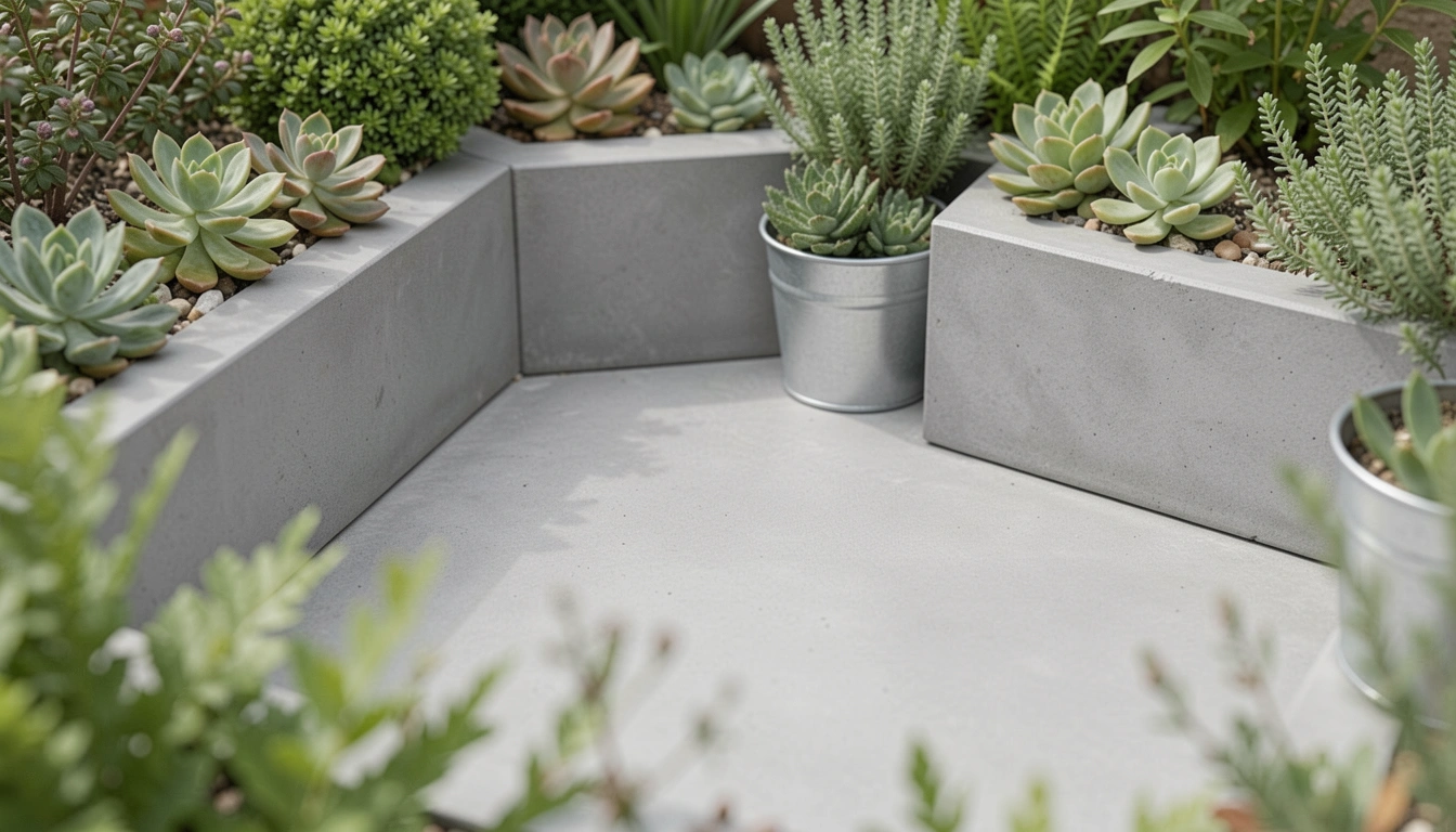 21 Modern Small Concrete Garden Patio Ideas For Clean Style