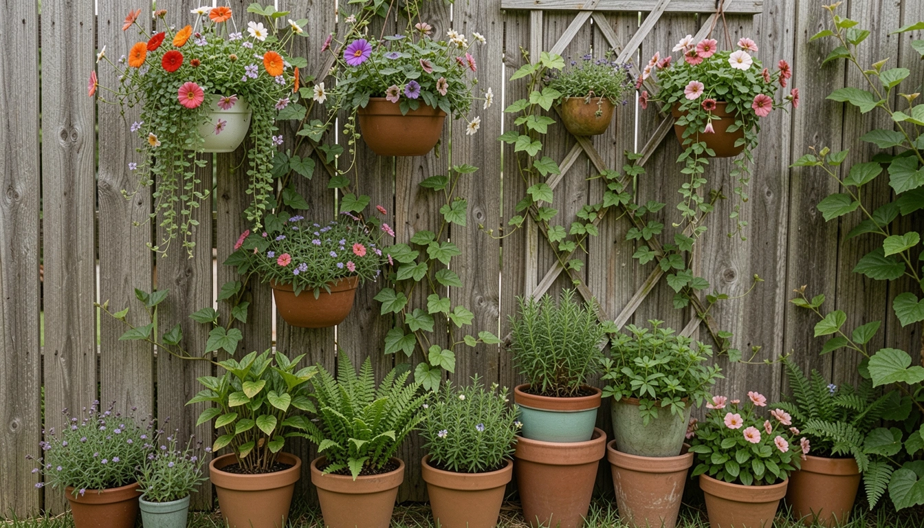 23 Creative Backyard Garden Ideas Against Fence For Vertical Space